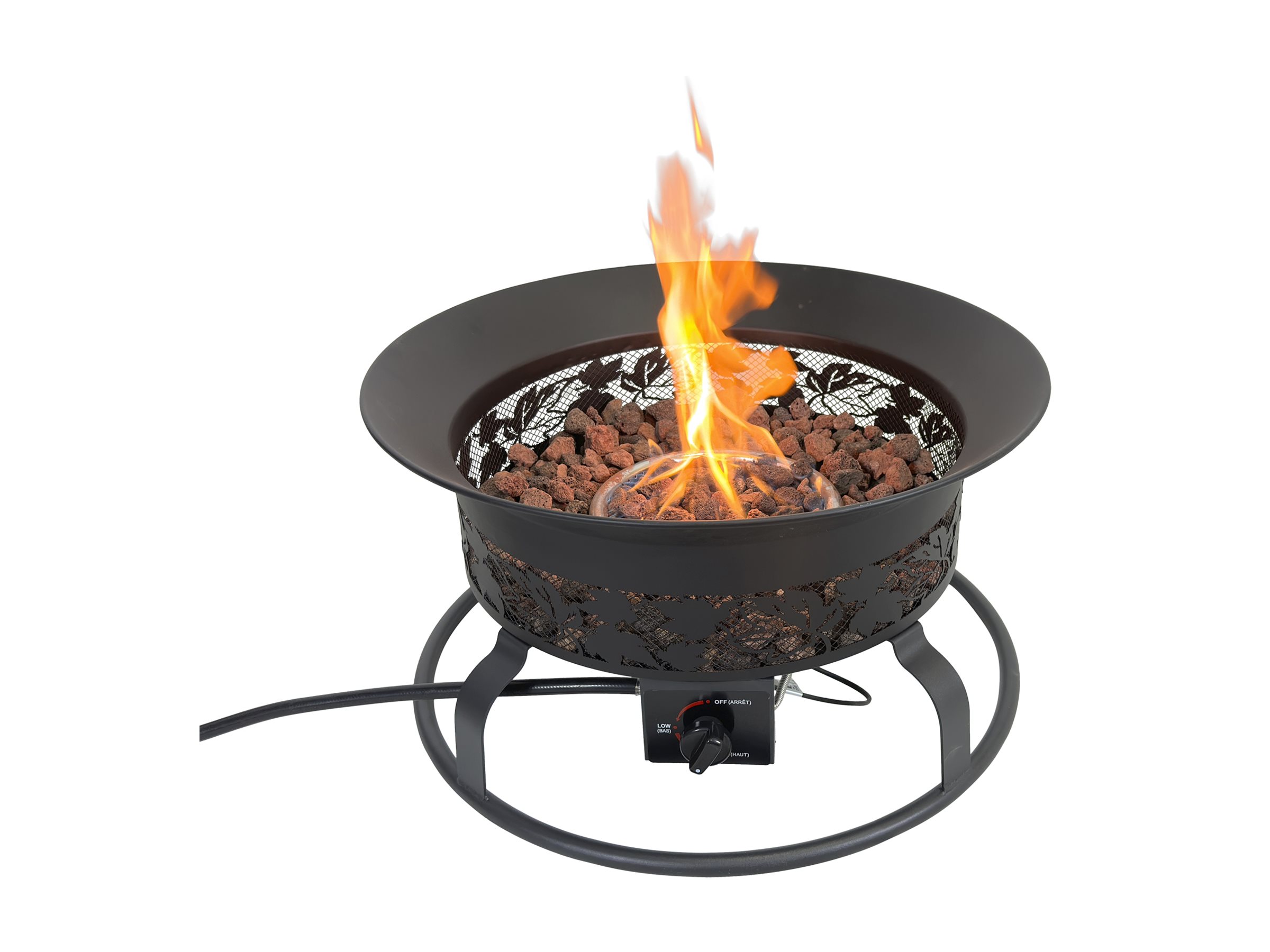 My Patio Strathcona Firebowl with Lava Rock - 24 Inch - PTFP24370