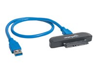 Manhattan USB-A to SATA 2.5' Adapter Cable, 42cm, Male to Male, 5 Gbps (USB 3.2 Gen1 aka USB 3.0), Supports 48-bit LBA, SuperSpeed USB, Three Year Warranty, Blister Lagringskontrol