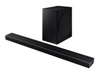 Samsung HW-Q60T - Q Series - sound bar system - for home theater - 5.1-channel - wireless - Bluetooth - App-controlled - 360 Watt (total) - black