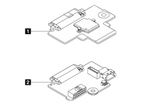 Lenovo - Kit de backplane arrière 2 baies SATA/NVMe 7 mm pour serveur