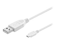 MicroConnect USB 2.0 USB-kabel 30cm Hvid