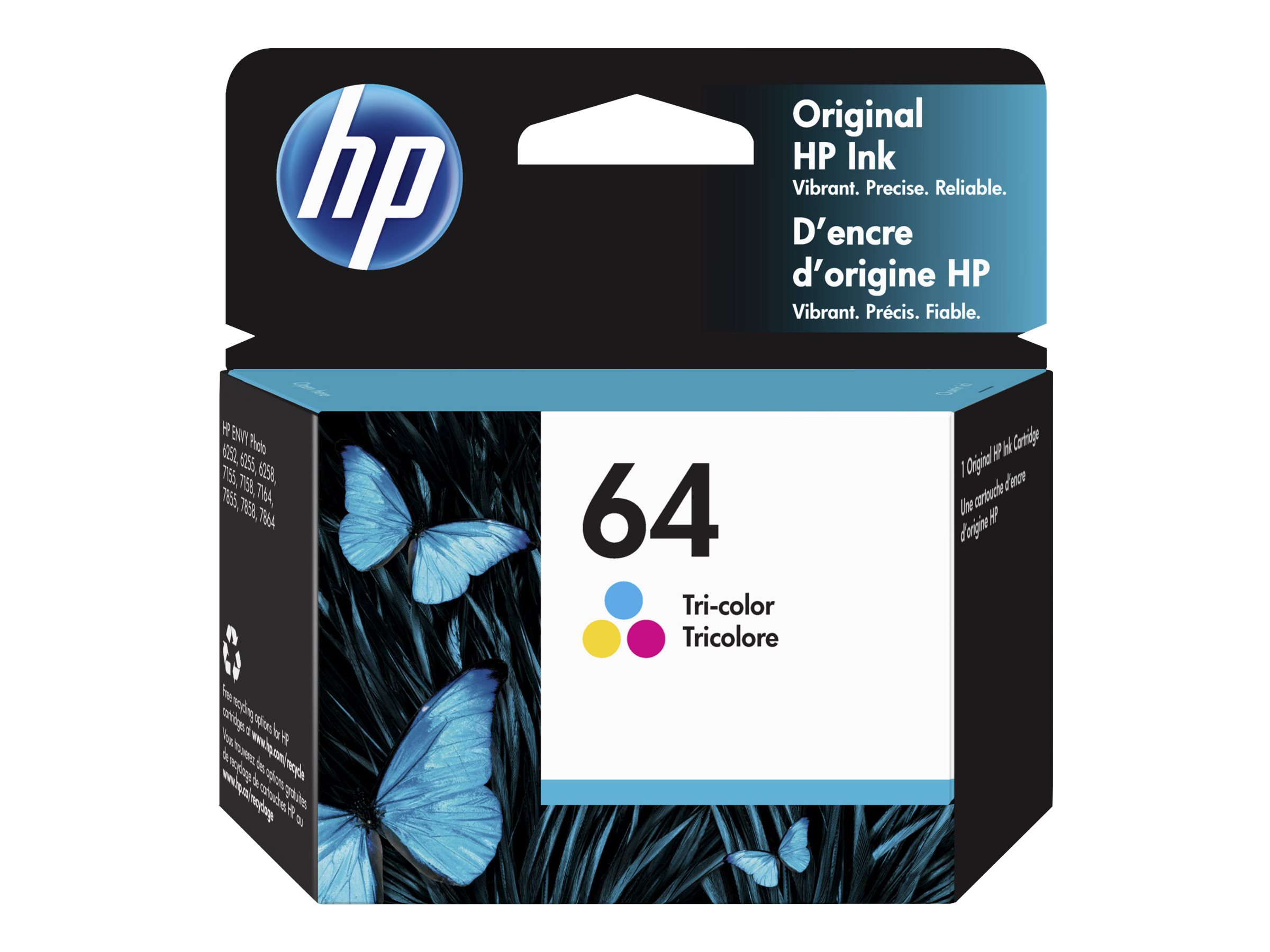 HP 64 - 4 ml - color (cyan, magenta, yellow)