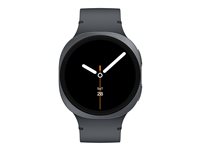 Samsung Galaxy Watch8 - 44 mm - graphite - smart watch with sport band - rubber - graphite - band size: M/L - display 1.47" -