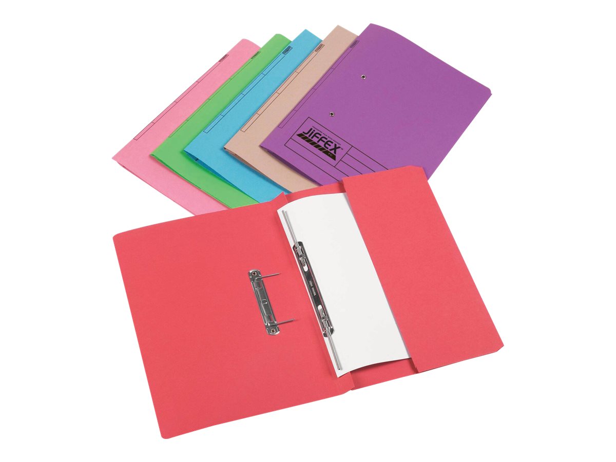 Rexel Jiffex foolscap - spring file - for Folio - capacity: 320 sheets ...