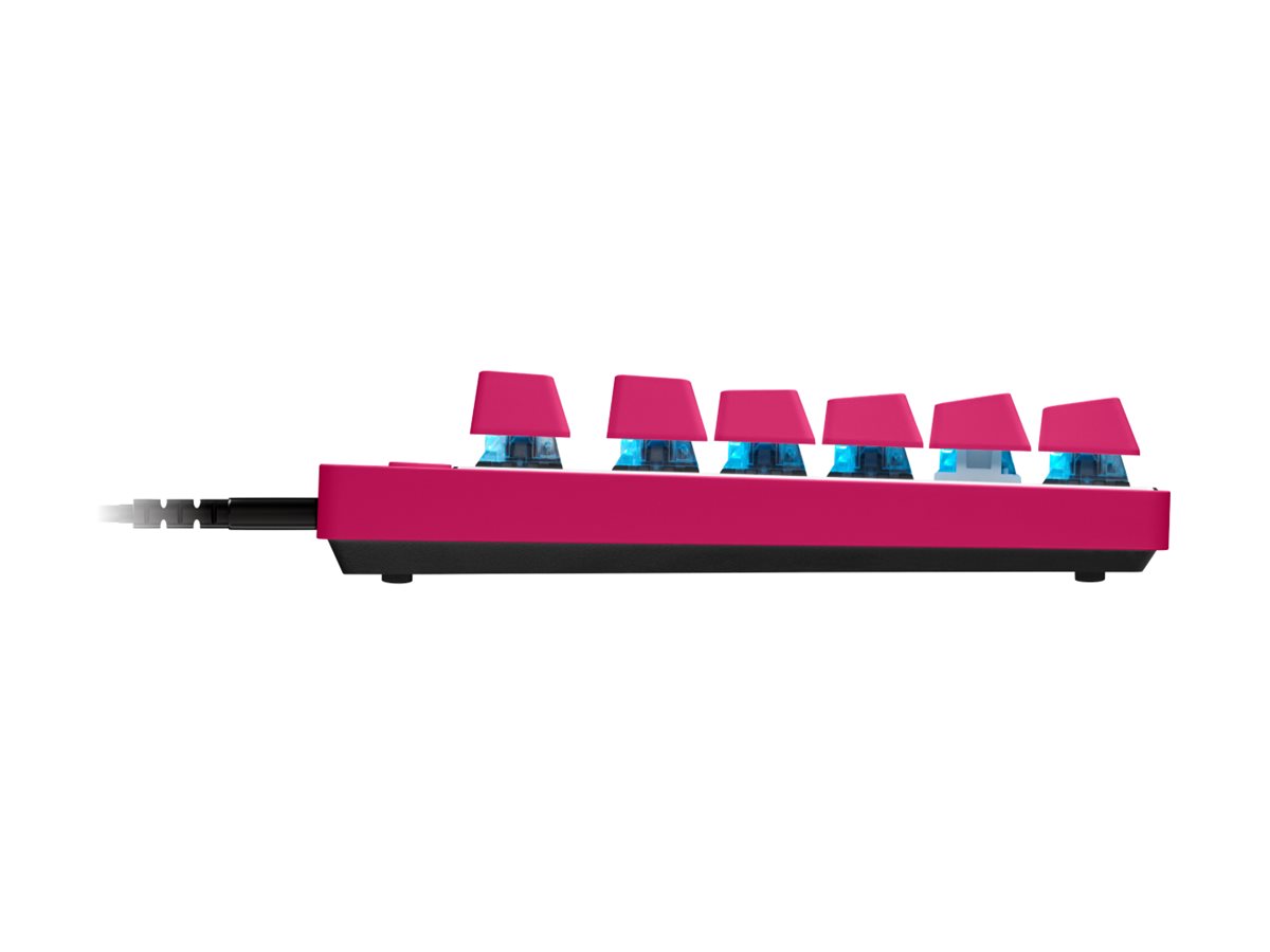 Logitech G PRO X TKL keyboard QWERTY English pink Input Product shot Right-angle 79850