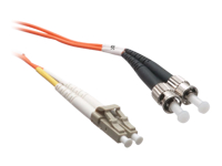 Axiom LC-ST Multimode Duplex OM1 62.5/125 Fiber Optic Cable - 30m - Orange