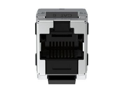 Shielded Keystone Jack Module, Cat6 Black