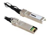 Dell 10GbE Direct Attach - Direct attach cable - SFP+ (M) to SFP+ (M) - 1.6 ft - twinaxial - for Networking N1148; PowerSwitch S4112, S5232, S5296; Networking N3132, S4048, X1026, X1052