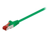 MicroConnect CAT 6 Foldet uskærmet snoet par (F/UTP) 1.5m Netværkskabel Grøn