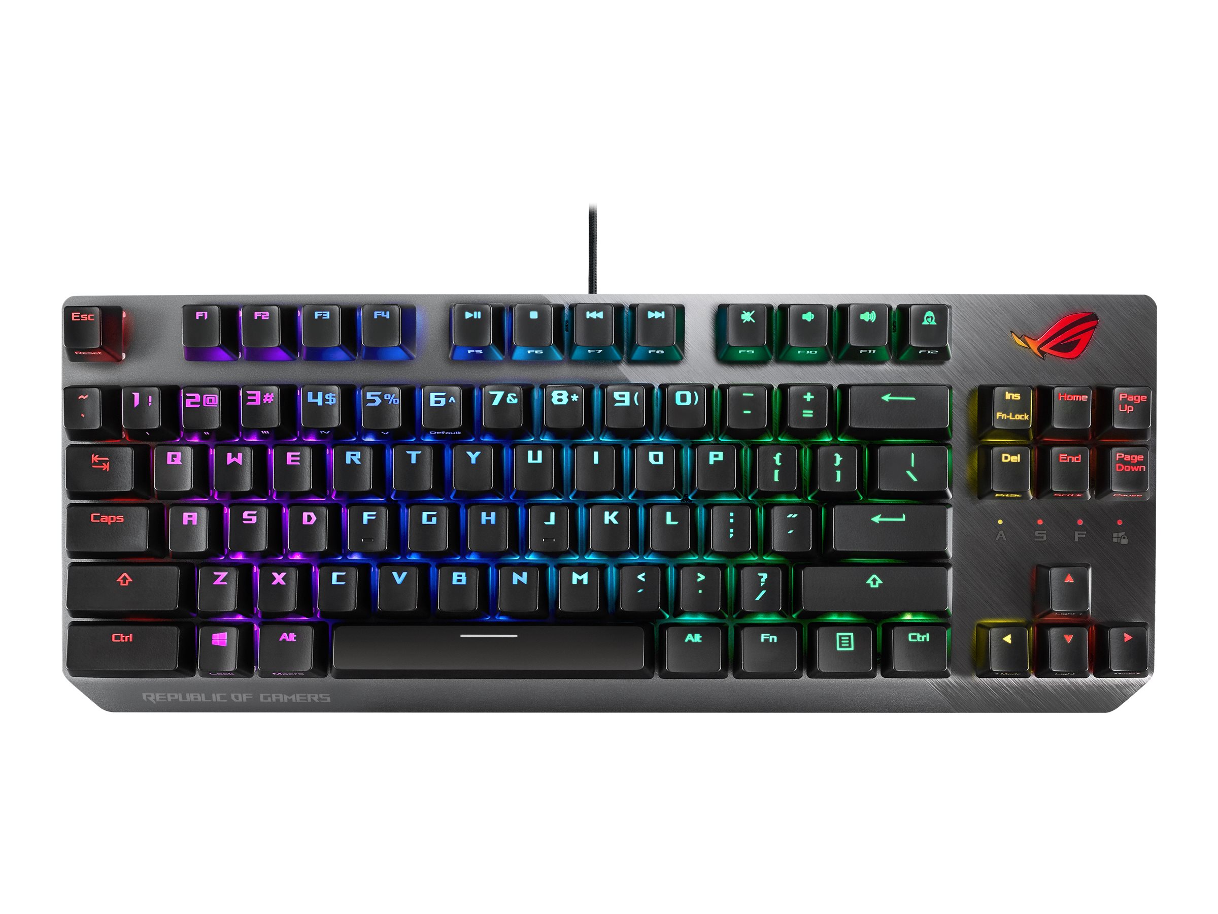 ROG Strix Scope NX TKL 中古 ASUS 〔中古〕ROG Strix Scope NX TKL ムーンライトホワイト 赤