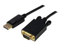 StarTech.com Adaptateur DisplayPort¿ vers VGA - Câble Convertisseur Actif Vidéo Display Port Mâle / VGA Mâle 1080p 1920x1200 - Noir 1,8m