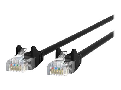 Belkin 25ft CAT6 Ethernet Patch Cable Snagless, RJ45, M/M, Black