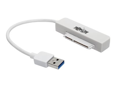 Tripp Lite 6in USB 3.0 SuperSpeed to III Adapter Drives White - storage controller - SATA 6Gb/s - USB 3.0
