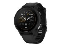Garmin Forerunner 955 Black sport watch with strap silicone black wrist size: 5.12 in 