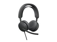 Logitech Zone Wired 2 for Business Headset on-ear wired active noise canceling graphite 