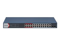 Hikvision Smart Managed Series DS-3E1326P-EI(B) Switch 24-porte Fast Ethernet PoE+