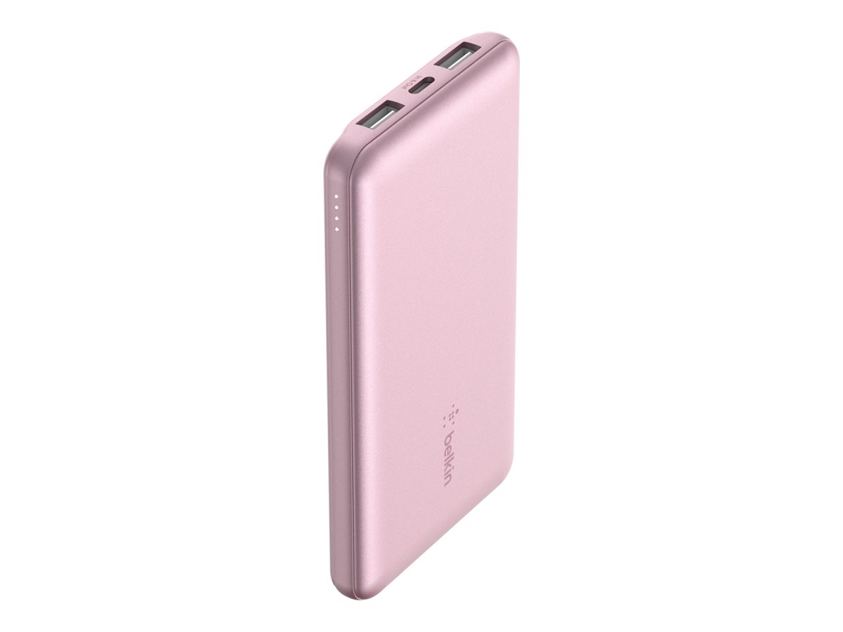Belkin BoostCharge power bank 2 x USB USB-C 15 Product shot Left-angle 79750