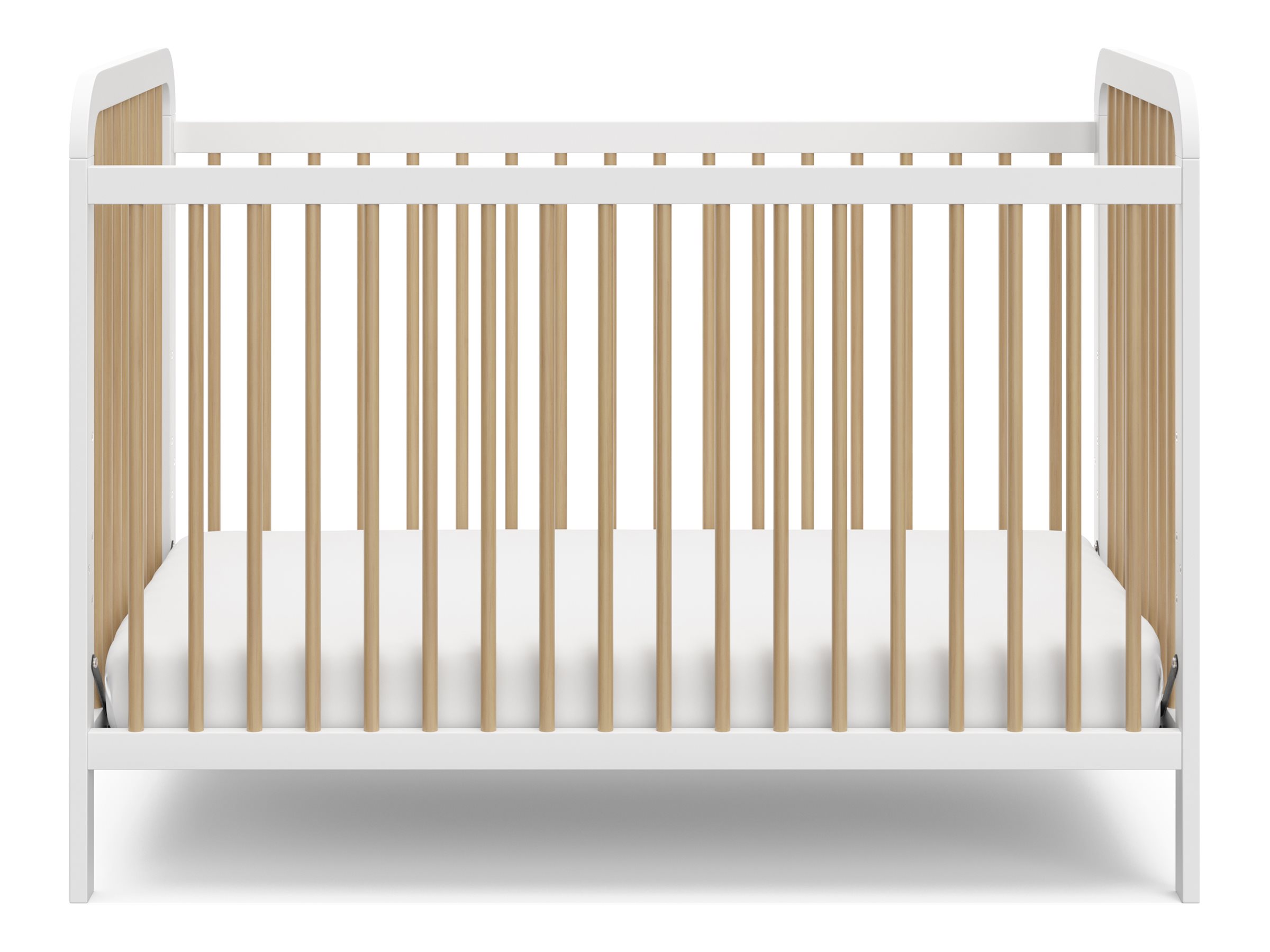 Storkcraft Pasadena 3-in-1 Convertible Crib - White/Driftwood