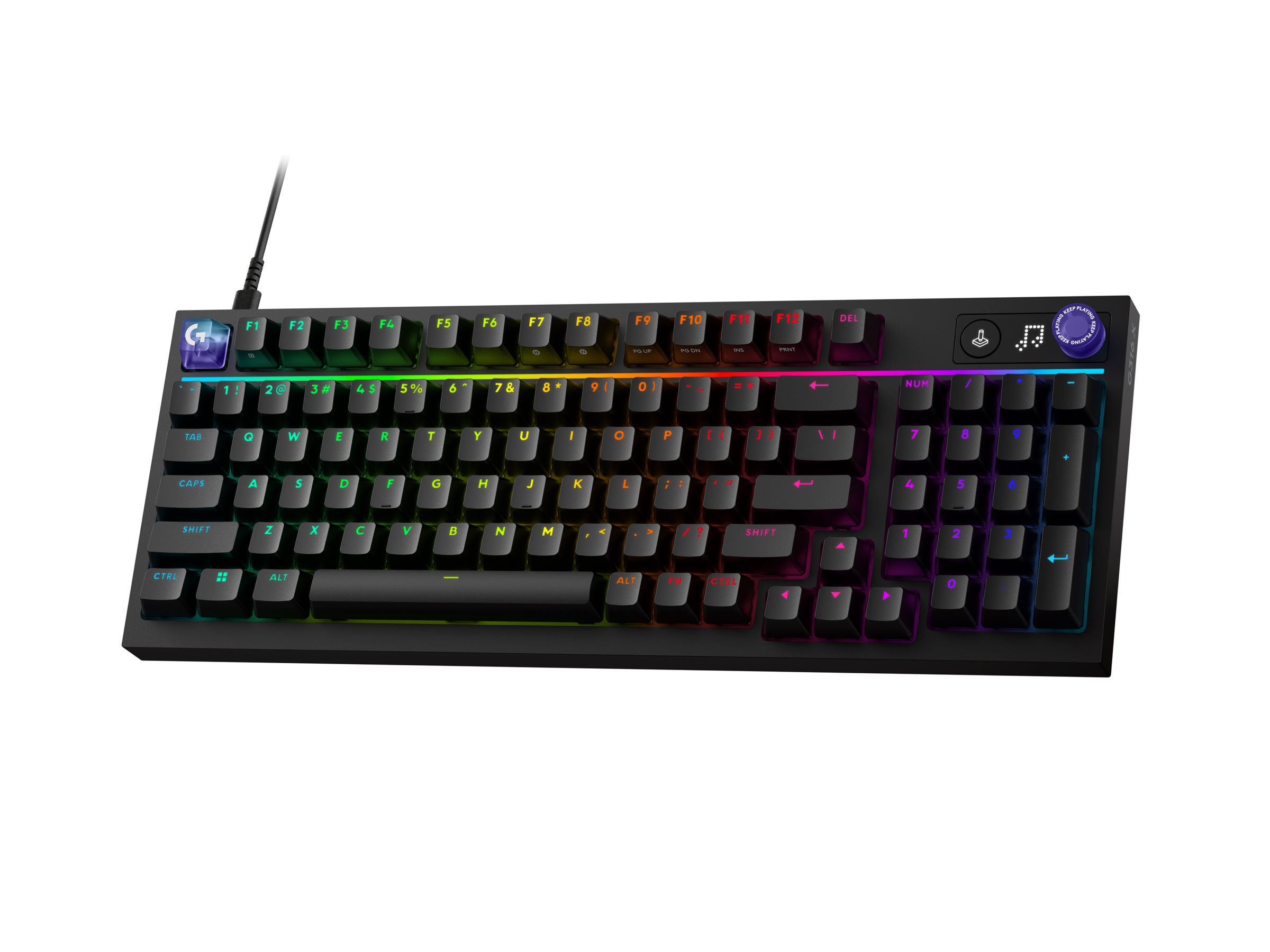Logitech G G316 X 98, keyboard, 98% full size, QWERTY, US, black Input Device