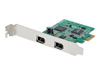 StarTech.com Carte PCI Express 2 ports FireWire 1394a - Carte PCIe 2 ports FireWire 400