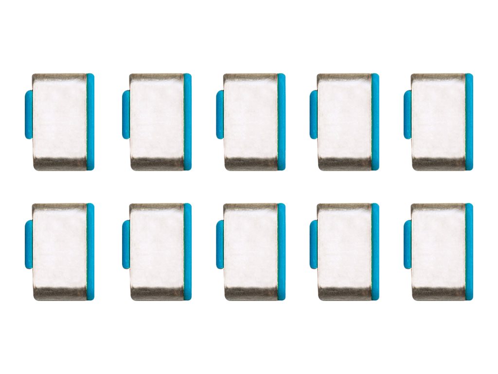 Bloqueur de port USB Type C, bleu, 10 pièces