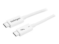 StarTech.com 1.6ft (50cm) Thunderbolt 3 Cable, 40Gbps, 100W PD, 4K/5K Video, Thunderbolt-Certified, Compatible w/ TB4/USB 3.2