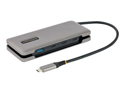 StarTech.com 4-Port USB-C Hub, 1x USB-A and 3x USB-C Ports,