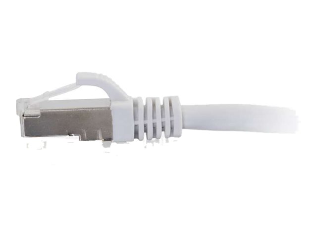 C2G Cat6a Booted Shielded (STP) Network Patch Cable - patch kabel - 50 cm - bílá – foto 2