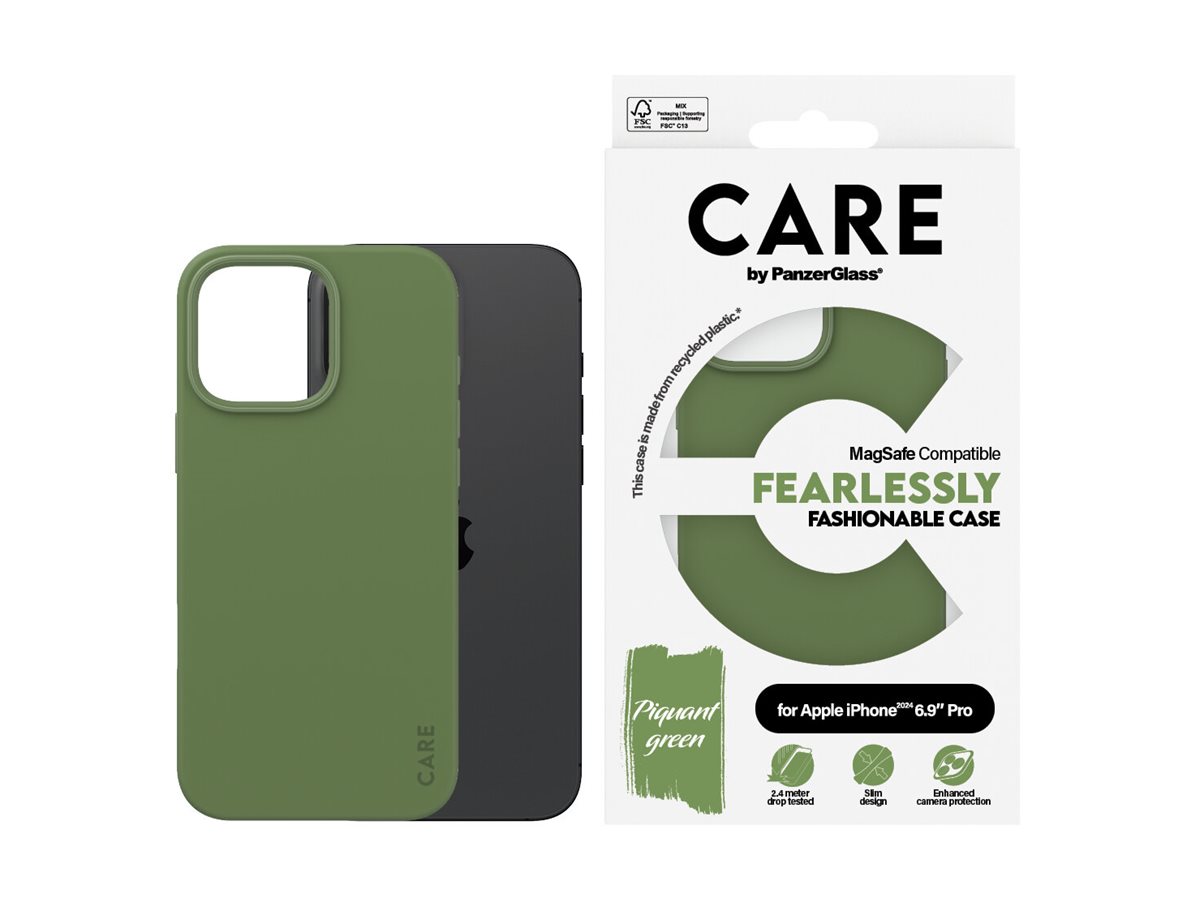 PanzerGlass CARE Apple iPhone 16 Pro Max MagSafe Fearlessly zelený – foto 4