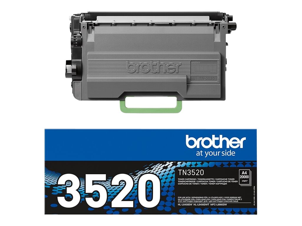 Brother TN3520 - černá - originální - kazeta s barvivem – foto 2