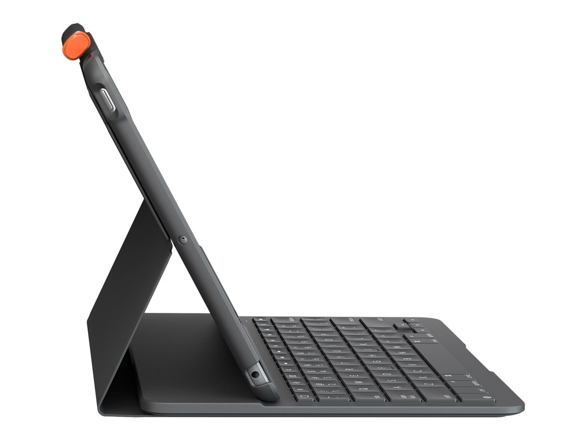 Logitech Slim Folio - klávesnice a pouzdro - QWERTY - italská - oxfordská šedá Vstupní zařízení – foto 6