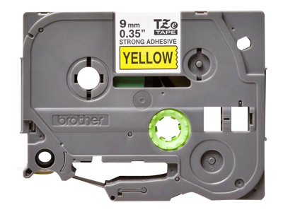 Schriftbandkassette Brother 9mm gelb/schwarz TZe-S621 - TZES621