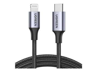 UGREEN US304 USB-C - Lightning 1m black
