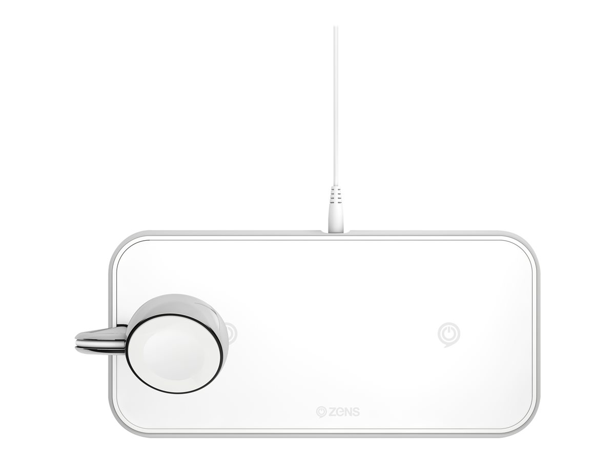 Zens Dual+Watch Alu Wireless Charger White – foto 4