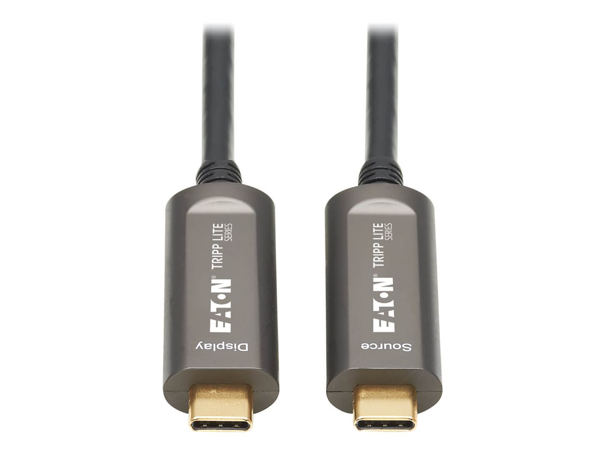 Eaton Tripp Lite Series USB-C to USB-C Plenum-Rated Fiber Active Optical Cable (AOC)