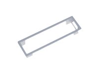 BACHMANN POWER FRAME built in frame, Silvergrey, RAL9006, Short, Mounting 3-way for installation in Countertops, Housing steel plate