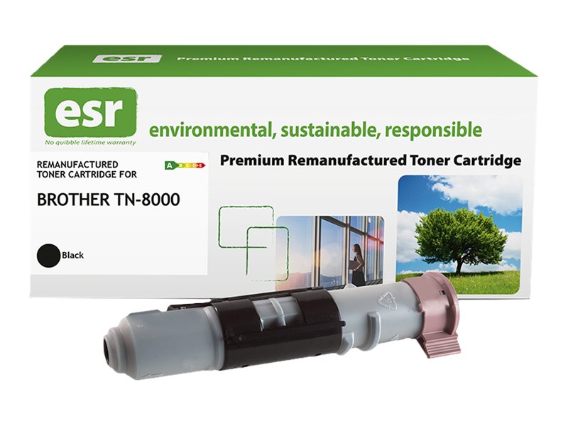 ESR Toner cartridge compatible with Brother TN-8000BK black remanufactured 2.200 pages