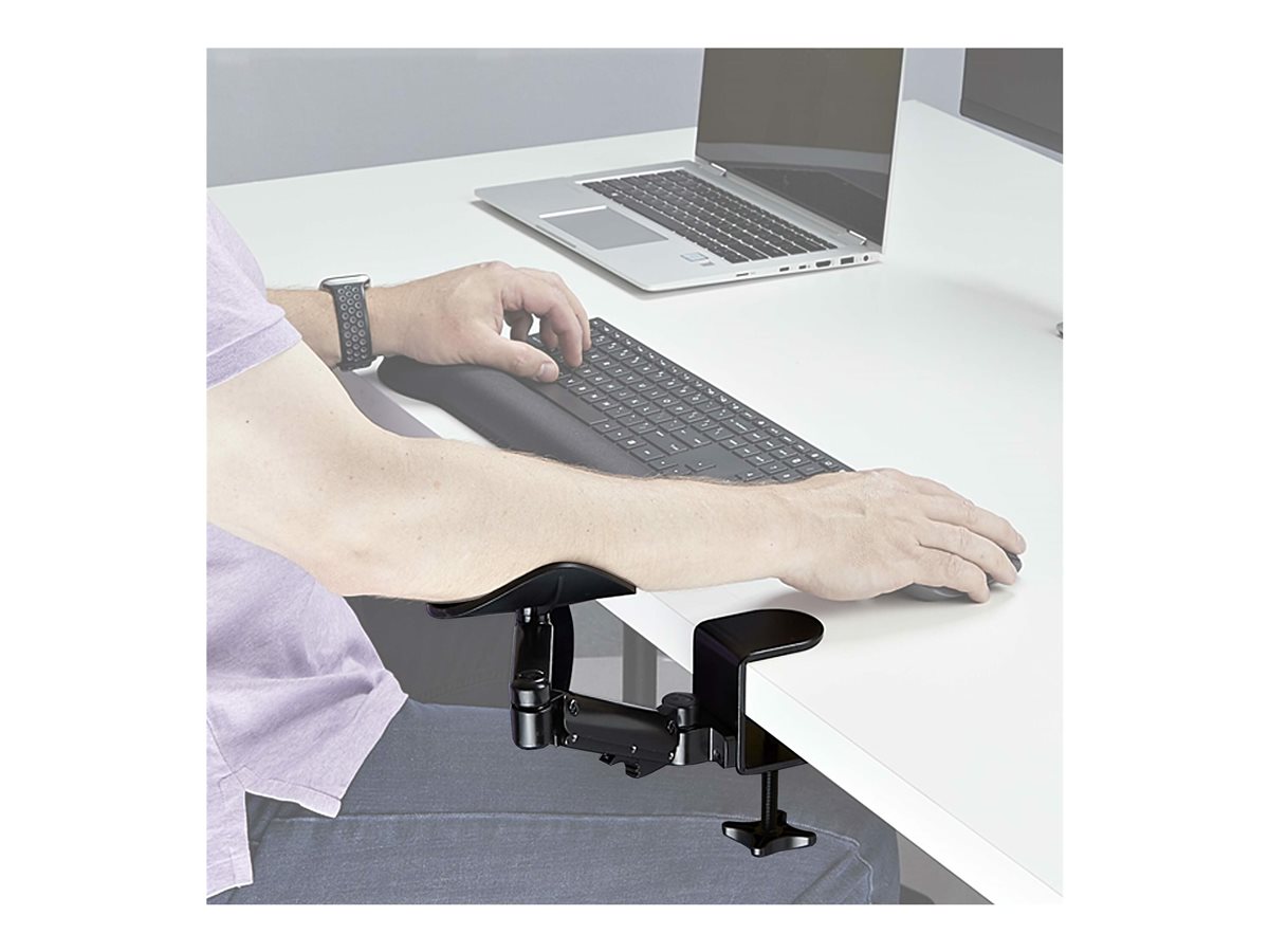 StarTech.com Adjustable Arm Rest For Desk, Clamp-On Install/No Drilling montážní sada - černá – foto 9