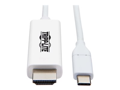 Tripp Lite USB C to HDMI Adapter Cable USB 3.1 Gen 1 4K M/M USB-C White 6ft
