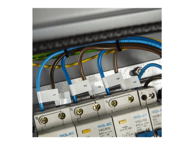 BROTHER TZEFX211 6mm BLACK ON WHITE FLE