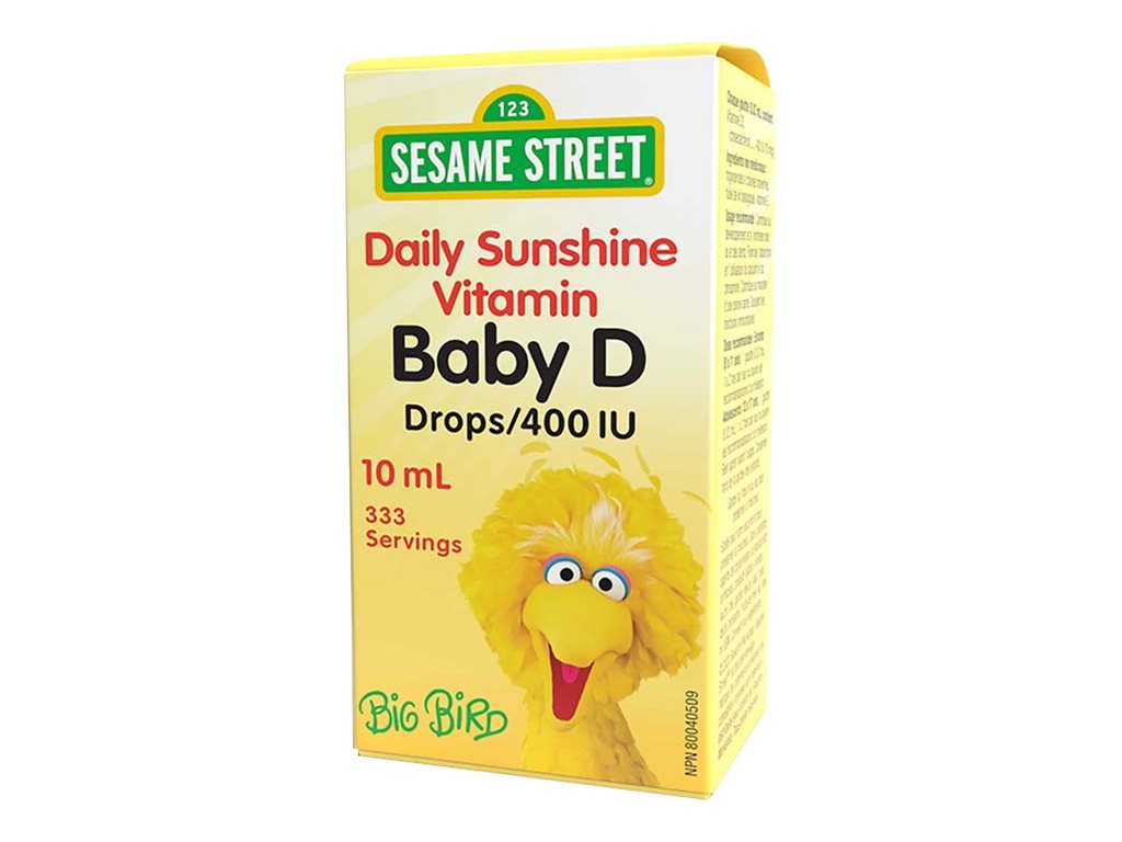 Sesame Street Daily Sunshine Vitamin D3 Drops - 400 IU - 10ml