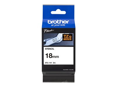 Ruban pochoir STE141 18mm Noir