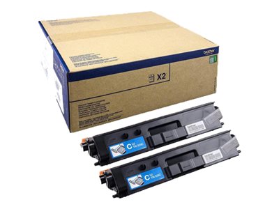 TN329C - 2-pack - cyan - original - toner cartridg