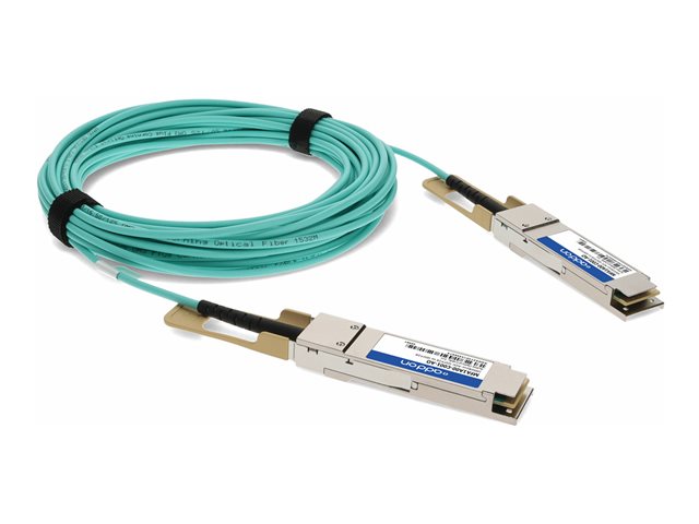 AddOn - Cable d'attache direct 100GBase-AOC - Conformite TAA - QSFP28 pour QSFP28 - 1 m - fibre optique - actif