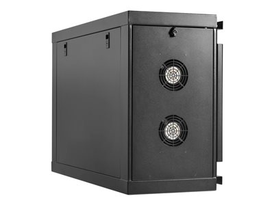 Eaton Tripp Lite Series SmartRack Wall-Mount Mini Rack Enclosure 9U Low-Profile Side-Mount Black