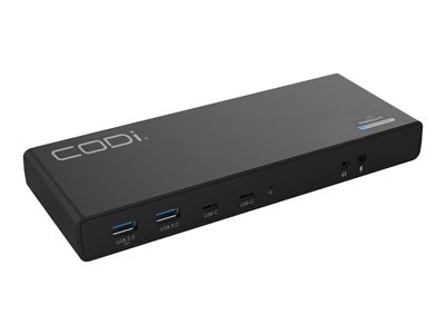 CODi Docking station USB-C 2 x HDMI, 2 x DP++ GigE