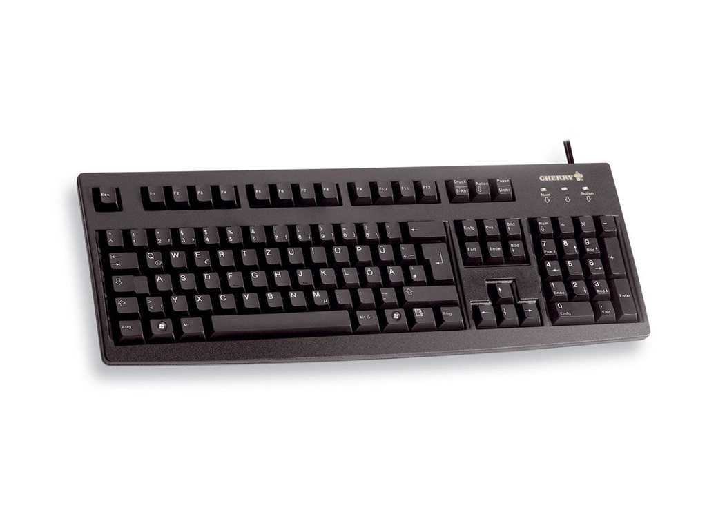 CHERRY G83-6105 - klávesnice - britská - černá Vstupní zařízení