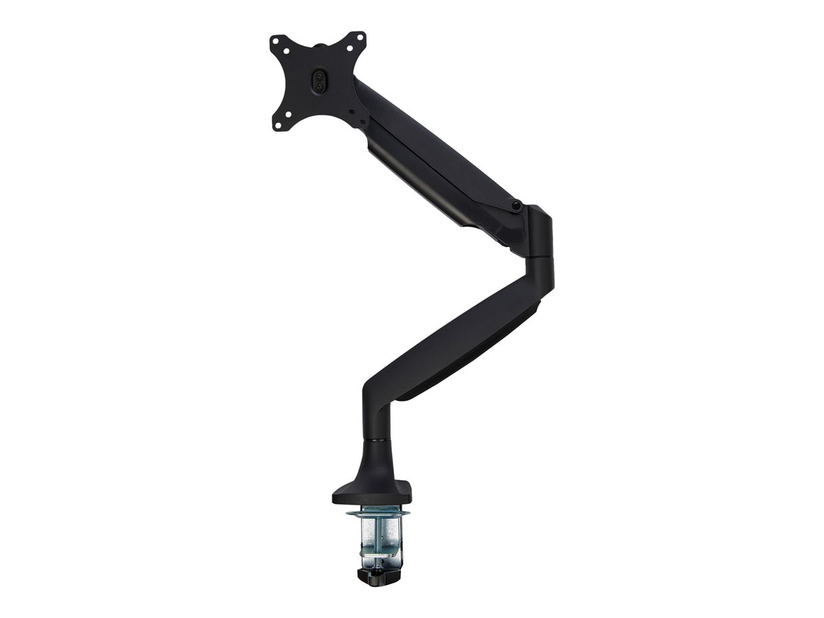 StarTech.com Desk Mount Monitor Arm, Heavy Duty Ergonomic VESA Monitor Arm, Single Display up to 9kg, Full Motion, Height Adjustable, Articulating, Aluminum, C-Clamp/Grommet, Black - Small Footprint Design (ARMPIVOTHDB) montážní sada - nastavitelné rameno - pro Displej LCD - černá – foto 4