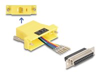 DeLOCK Assembly Kit Seriel adapter Yellow