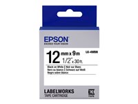 Epson LabelWorks LK-4WBN Mærkattape  (1,2 cm x 9 m) 1kassette(r) C53S654021